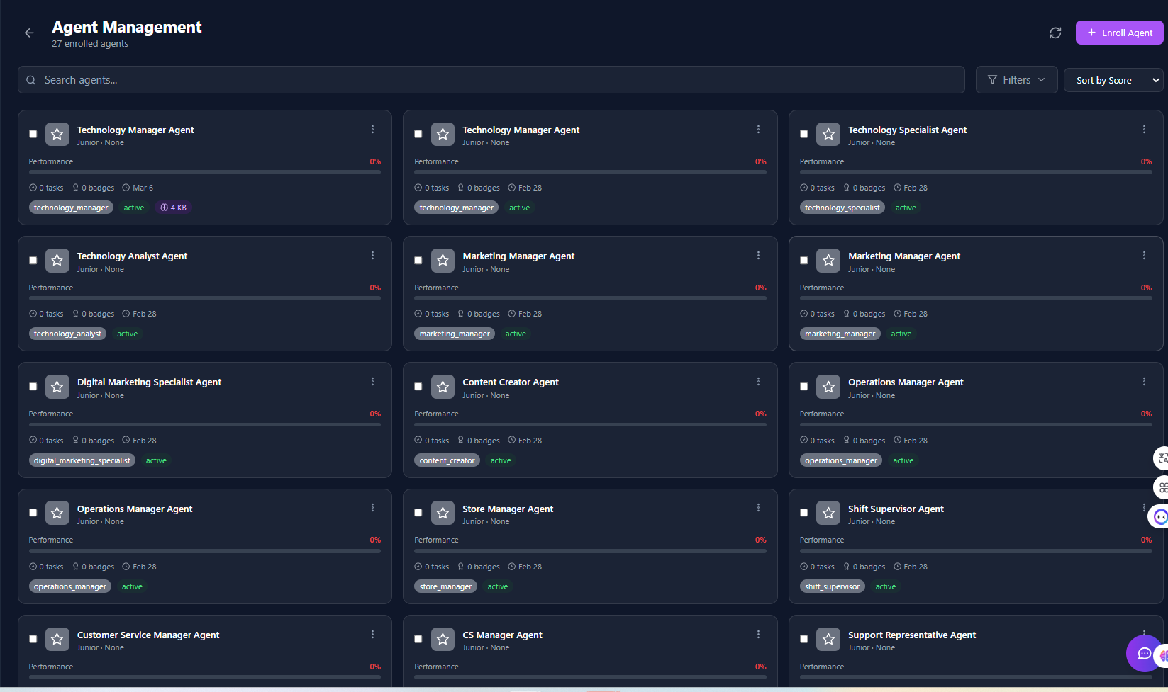 Manage Agents