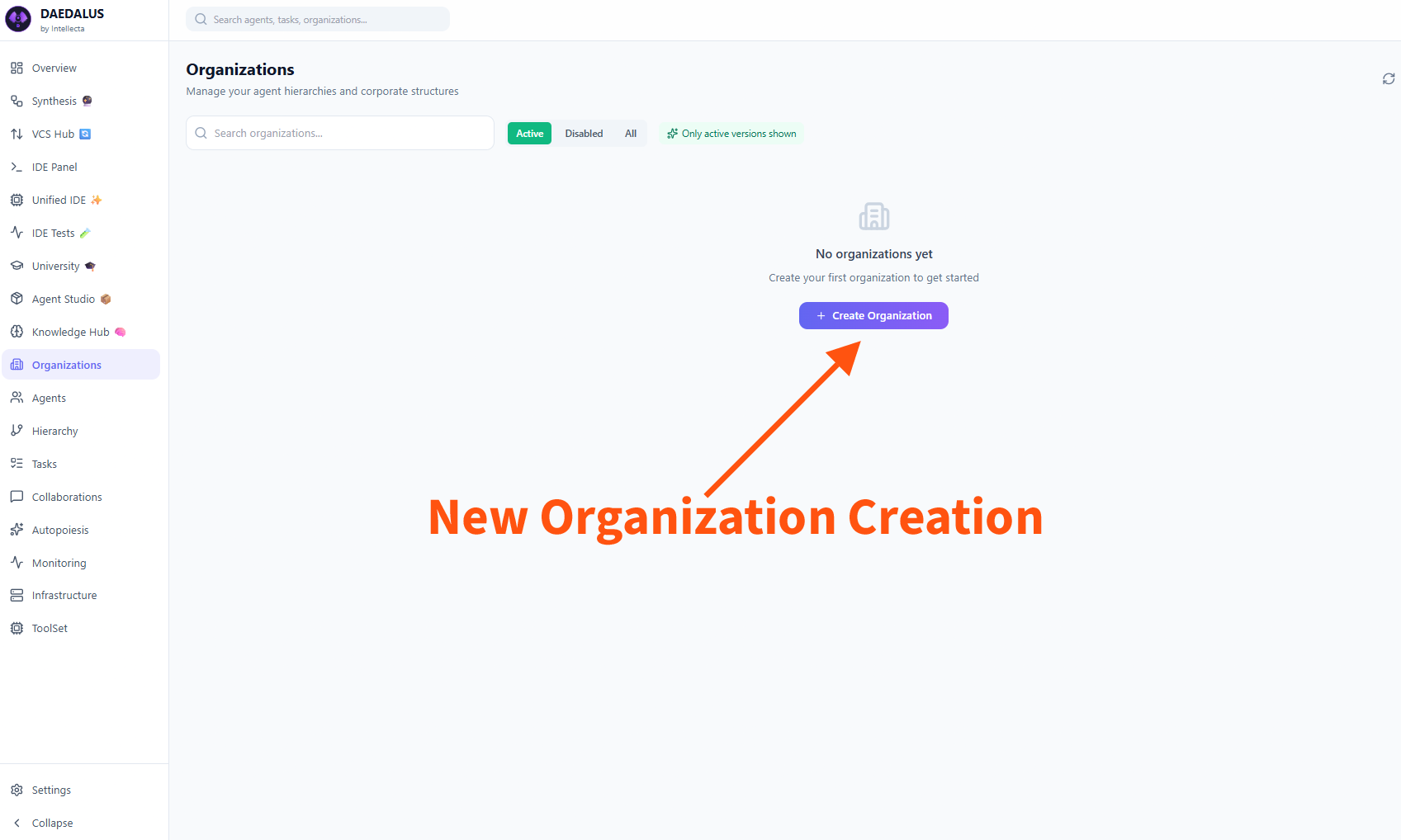 Organization Creation