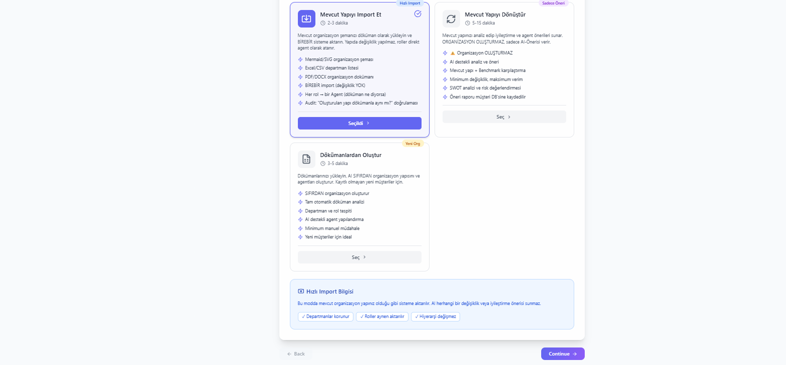 Creation Option Detail
