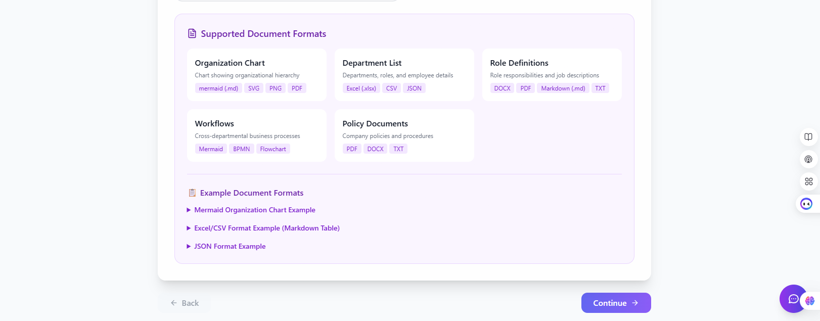 Supported Documents