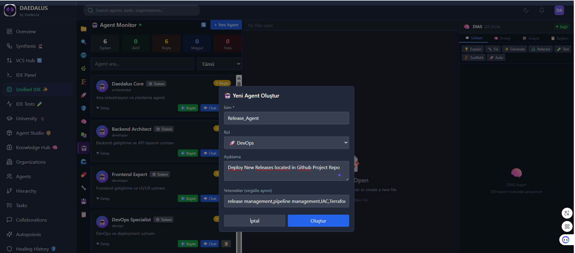 Agent Creation