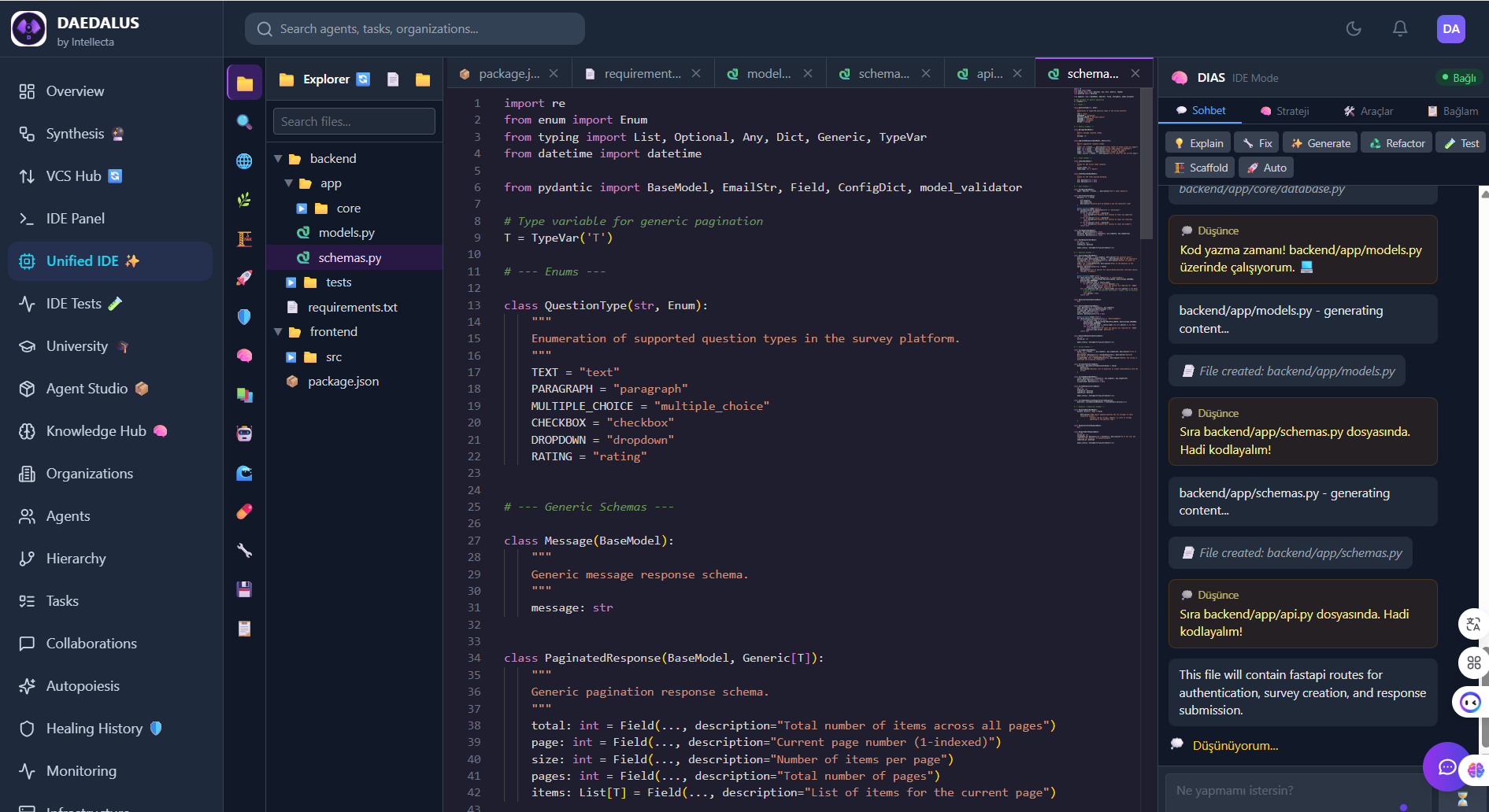 Schema.py creation